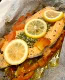 【AJ歐美食鋪】🐟紙包鮭魚🐟|高蛋白 清爽 電烤盤