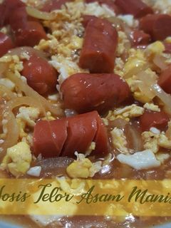 Foto resep Sosis Telor Asam Manis