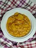 Minestra cremosa di riso intrgrale e zucca butternut