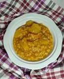 Minestra cremosa di riso intrgrale e zucca butternut