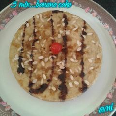 A picture of Banana cake....in 5 min.