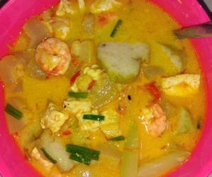 Resep Populer Lontong lodeh manisa udang Ala Warung