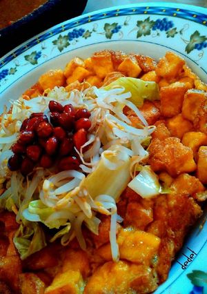 Foto resep Homemade Tahu Telur Saus Kacang
