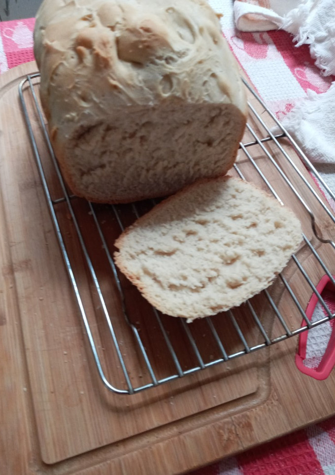 Una foto de Pan casero en la máquina de hacer pan