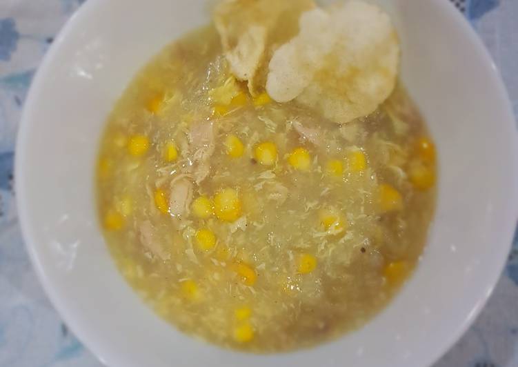 Recipe: Appetizing Sup ayam jagung