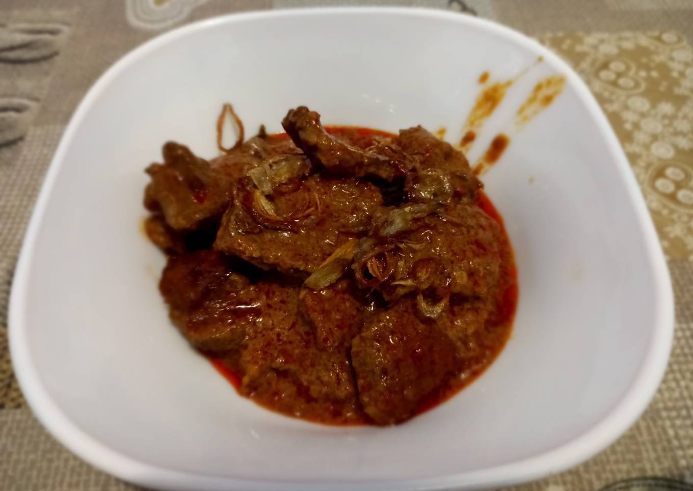 Rendang daging simpel
