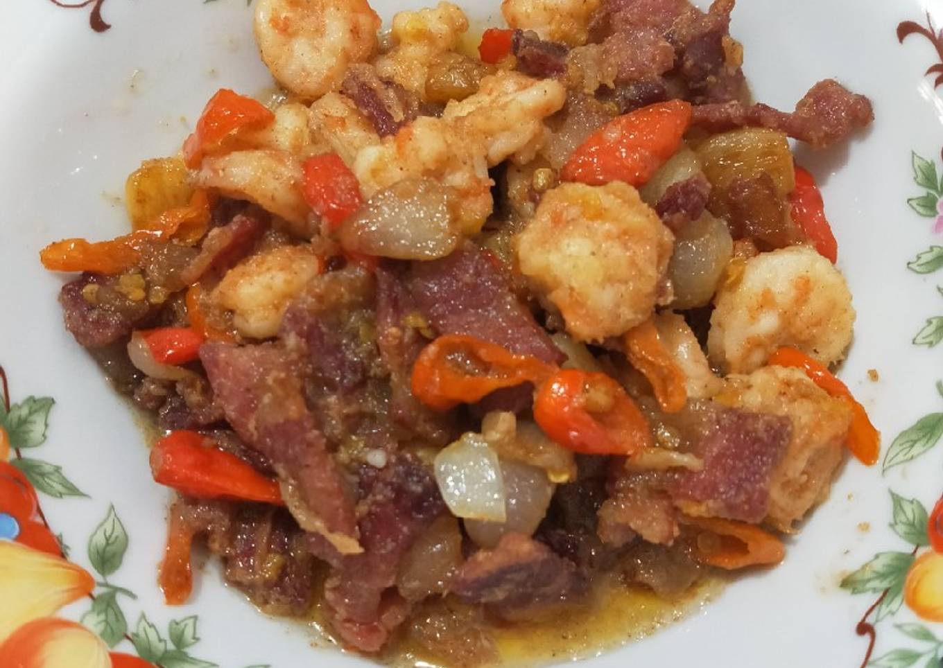 Spicy Bacon Prawn