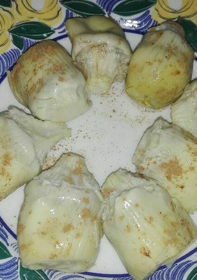 Una foto de 811. Tapas, Alcachofas con canela