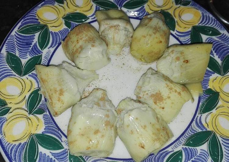 811. Tapas, Alcachofas con canela