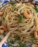 Spaghetti scampi