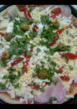 Una foto de Pizza primavera