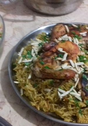 صورة لوصفة كبسة دجاج