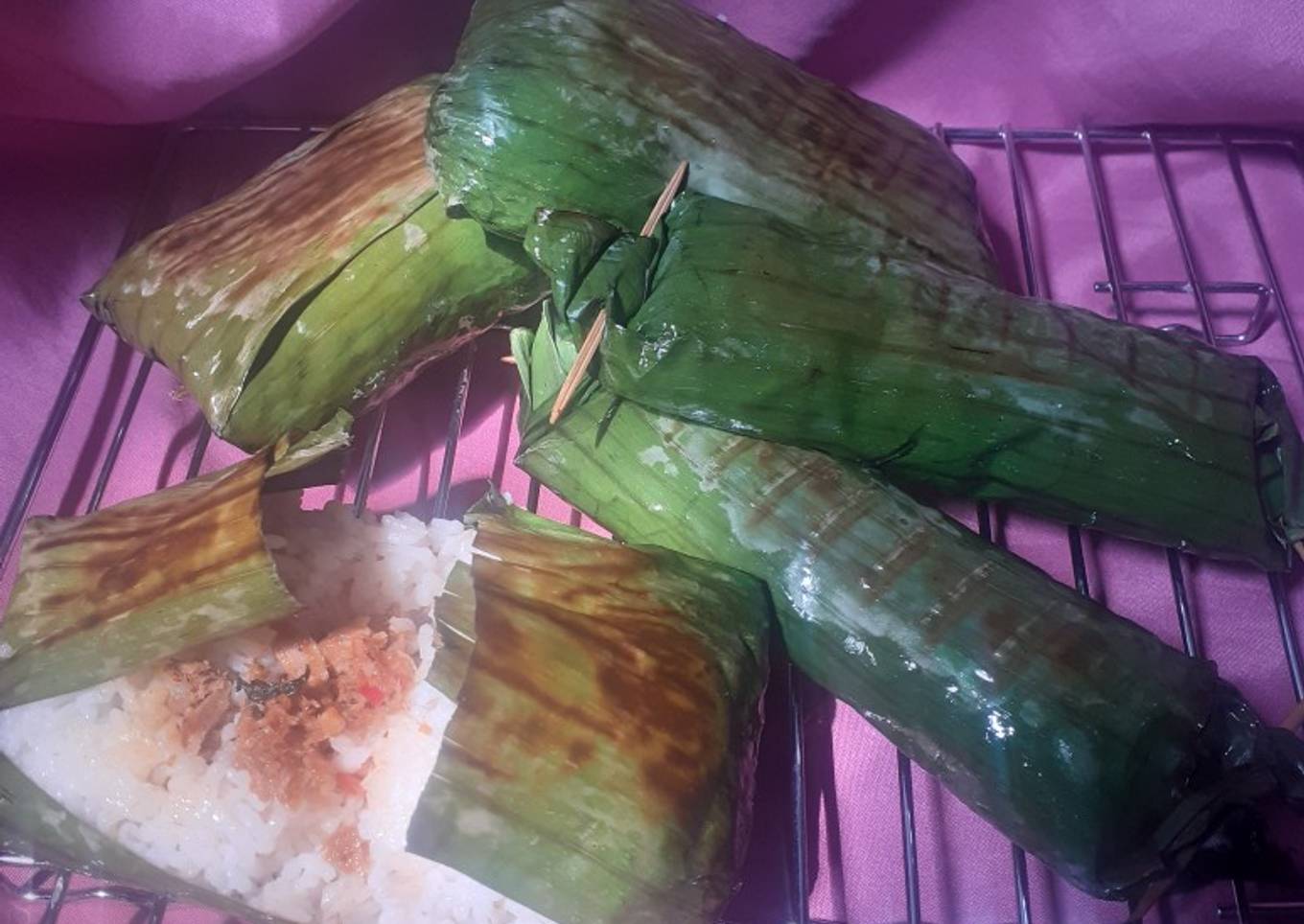 Nasi bakar sambel tongkol kemangi