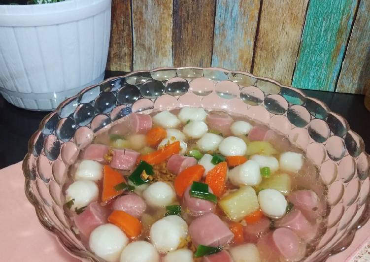 Bahan Sup Bening Sosis Bakso Ikan | Cara Membuat Sup Bening Sosis Bakso Ikan Yang Enak dan Simpel