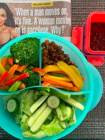 Easy Steps to Prepare Recipes Lunchbox Vegetable Salad the Can Spoil the Tongue Really Delicious.