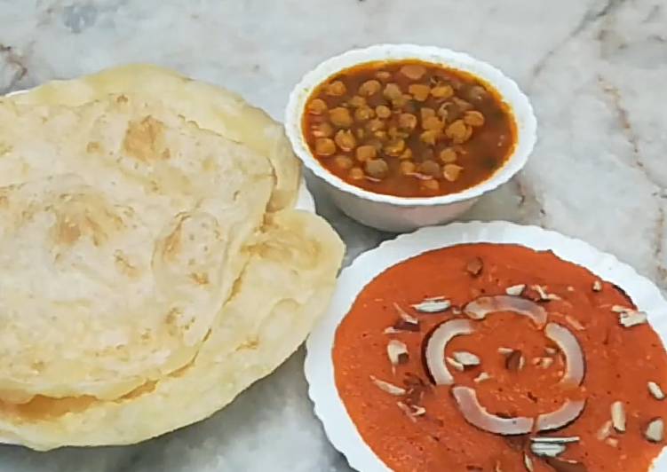 How to Make Any-night-of-the-week Halwa,Purri,Channa # Special Nashta Recipe