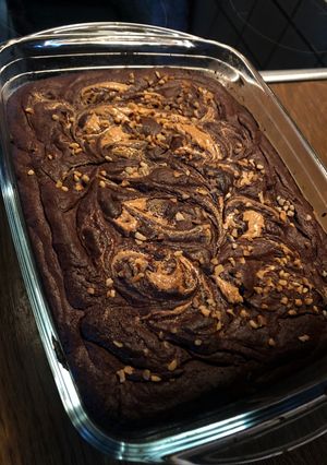 Csokitorta “brownie” csupán két hozzávalóból recept fotója
