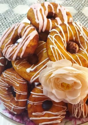 عکسی از دستور دونات فوری و بدون فر🍩