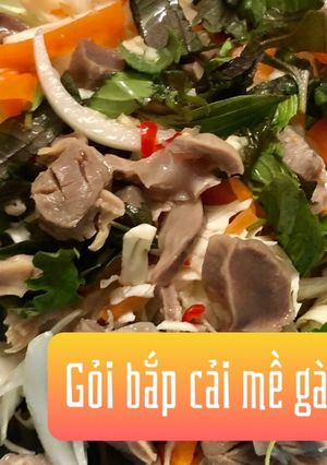 Hình của món Gỏi bắp cải mề gà.