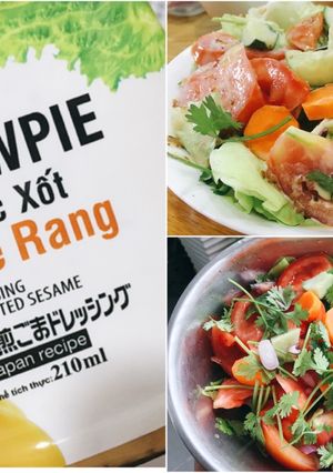 Hình của món Salad 3 bước.