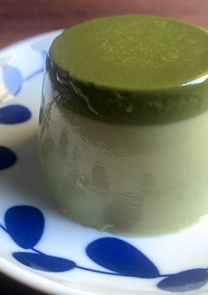 A picture of Matcha Milk Jelly.