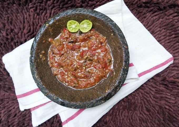 Sambal lamongan / sambal khas warung tenda