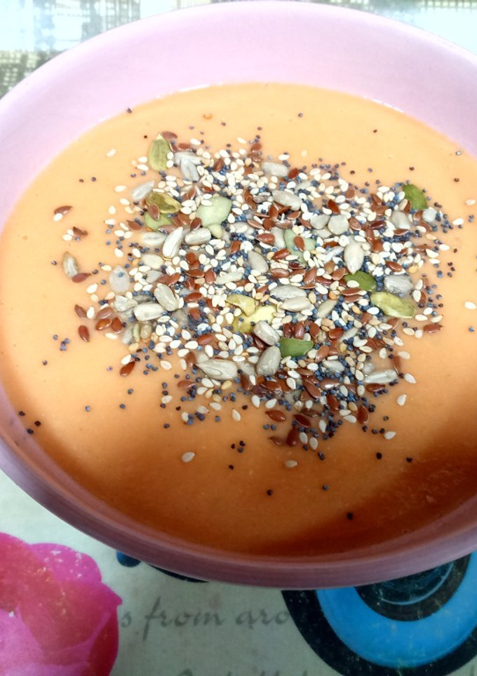 Una foto de Gazpacho de garbanzos y tomate