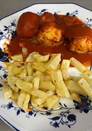 A picture of Turkey Meatballs in Spanish Sauce (Air Fryer).