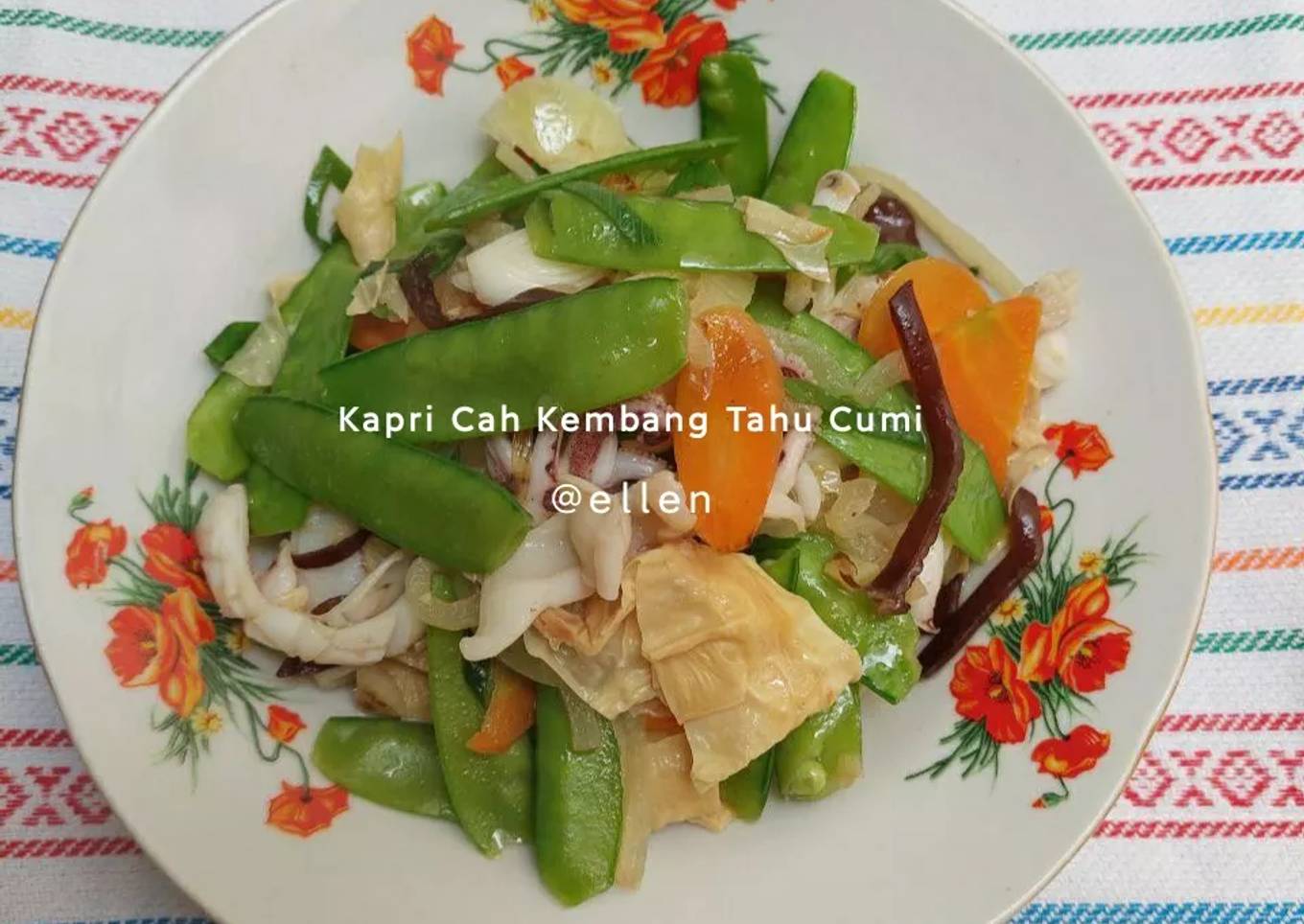 01💝Kapri Cah Kembang Tahu Cumi💝