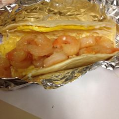 A picture of Shrimp & Egg Breakfast Taco.