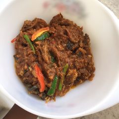 A picture of Dry fish stew.