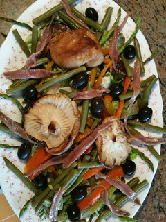 Una foto de Ensalada con setas shiitake