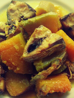 A picture of Hilsa Pumpkin (Bengali dish) 💛.