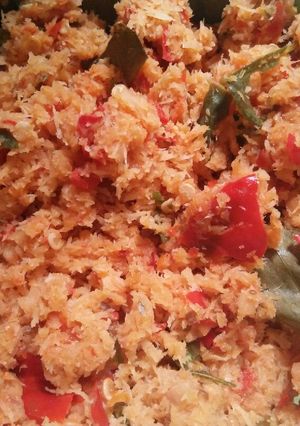 Foto resep Sambel urap #kelapa #kukus