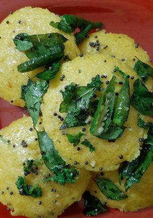 A picture of Idli Style Dhokla.