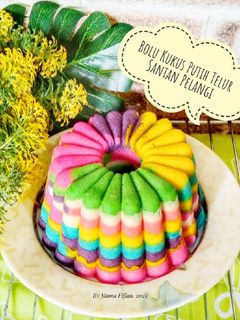 Foto resep Bolu Kukus Putih Telur Santa Pelangi 🌈
