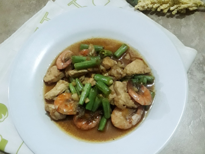 Resep: Oseng UAB(udang ayam buncis) Anti Gagal