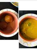 Dal batti with garlice chutney