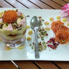 A picture of Jalebi parfait.