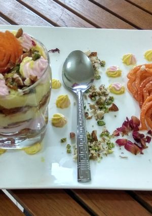 A picture of Jalebi parfait.
