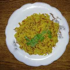 Una foto de Arroz Árabe hecho en Microondas
