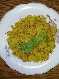 Una foto de Arroz Árabe hecho en Microondas