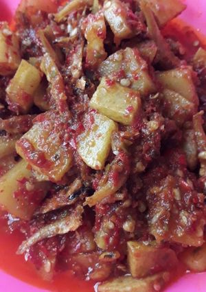 Foto resep Sambal kentang teri