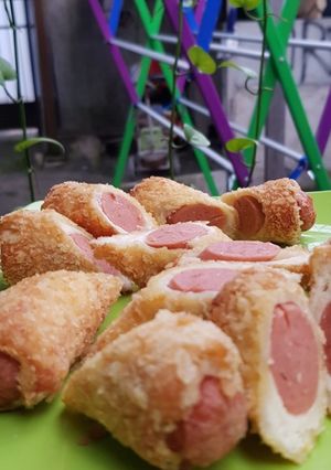 Foto resep Sosis gulung roti tawar