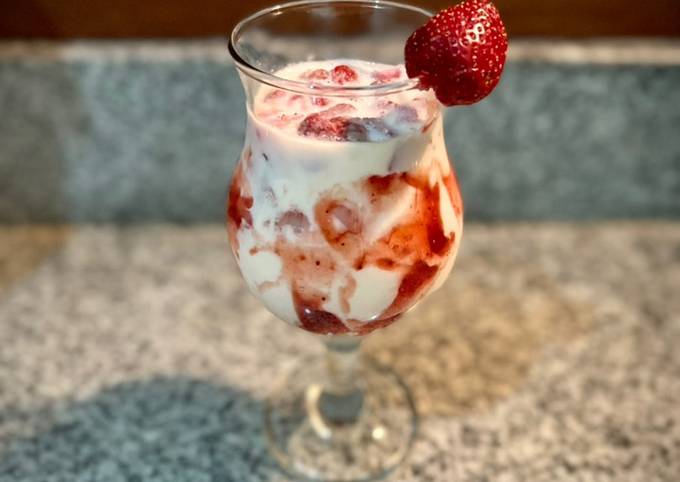 Cara bikin Korean Strawberry Milk Chessee Cara bikin Korean Strawberry Milk Chessee