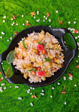A picture of Sabudana khichdi.