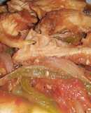 Fajitas de mondongo en salsa