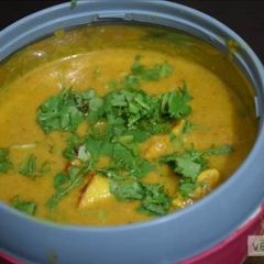 A picture of Paneer coconut milk curry recipe.