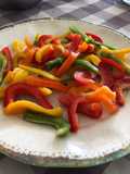 Pimientos de 4 colores hechos ensalada