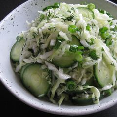 Ukrainian Cabbage & Cucumber Salad A picture of Ukrainian Cabbage & Cucumber Salad.